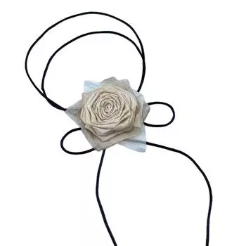 Преувеличенное колье-чокер с большим цветком розы, регулируемая цепочка-цветок для ключицы, модная цепочка для ключицы, готическая бижутерия