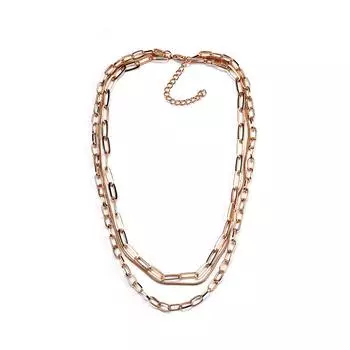 Преувеличенное многослойное плетеное ожерелье из цепочек для свитера, преувеличенная модная универсальная цепочка для свитера, женское ожерелье