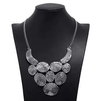Преувеличенное ожерелье, креативная цепочка из сплава, модная цепочка для свитера, ювелирные изделия