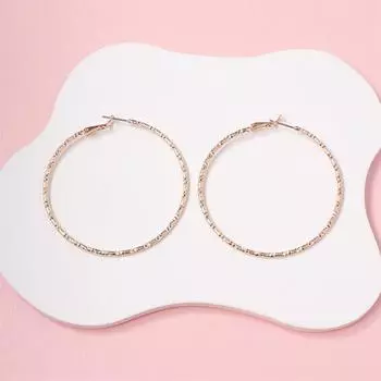 Преувеличенные большие круги, простой металлический дизайн, чувство классики, мода, тонкие круглые серьги, женская индивидуальность, темперамент, универсальные украшения для ушей