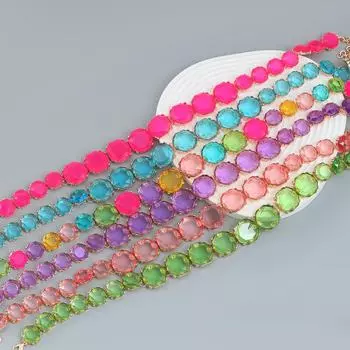 Преувеличенные хип-хоп ожерелья из смолы: Модные цепочки для свитеров в стиле бохо для женщин чёрный