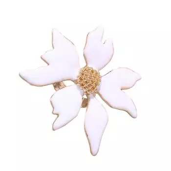 Преувеличенные кольца на пальцы в виде цветка с большими лепестками, модный аксессуар для женщин, гранж-украшения, эффектные стили B