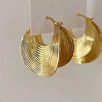 Преувеличенные металлические нерегулярные гладкие серьги для женщин панк-серьги-кольца с пряжкой для ушей модные индивидуальные украшения для вечеринки в подарок бездна