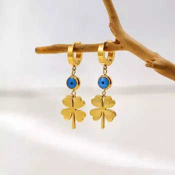 Преувеличенные серьги «Глаз дьявола» с цирконием для женщин, серьги-гвоздики, рождественский подарок style 1