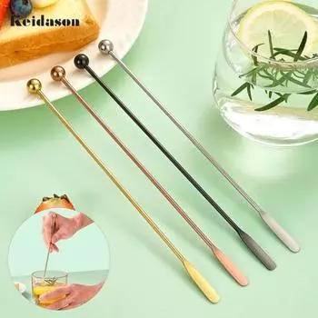 Превосходная удобная ручка нержавеющая мешалка для молока, чая, кофе, сока кухонный гаджет серебряный