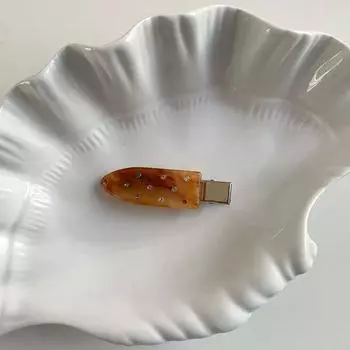 Превосходная уксусная кислота Красочные стразы Бесшовный зажим для волос Женский Сладкий зажим для челки Деликатный темперамент Боковой зажим Hairpins