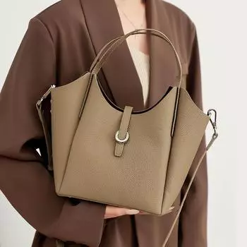 Превосходное чувство воловьей кожи сумка для перевозки овощей женская универсальная сумка через плечо небесно-голубой