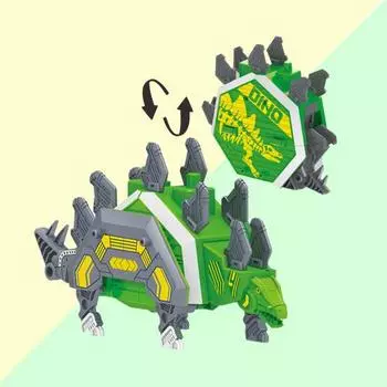 Превосходное качество изготовления портативный игрушечный автомобиль-динозавр детская трансформирующаяся форма для раннего обучения A