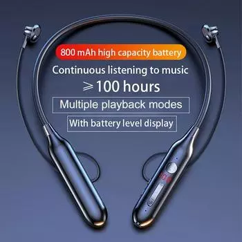 Превосходные беспроводные наушники, кнопка управления низким энергопотреблением, автоматическое сопряжение Basic Style чёрный