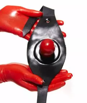 Превосходный латексный подлинный резиновый ремешок на голову, кляп, бондаж, SM, оковы для рта