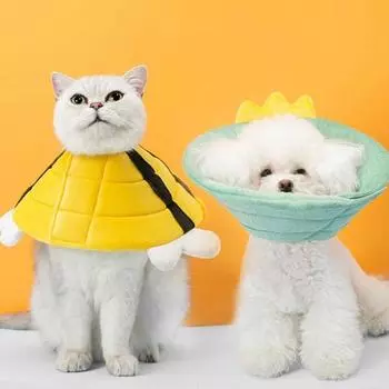 Превосходный супер мягкий долговечный конус для заживления ран на шее у кошек S зелёный