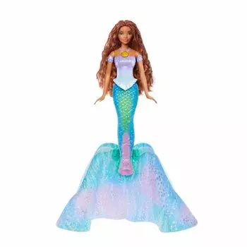 Превращайтесь из человека в русалку, нажав на ракушку. Кукла Disney The Little Mermaid Ariel Fashion Doll 30 см. Кукла, вдохновленная ожерельем из фильма! Прибл.