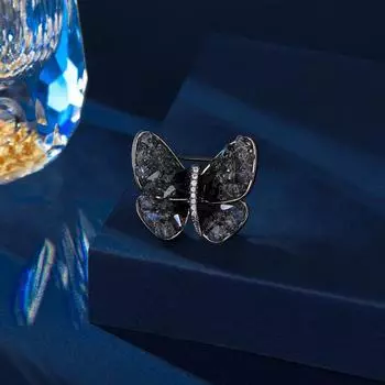 Превратите кокон в бабочку, элегантная антибликовая булавка, корсажная ниша, светлая, роскошная высококачественная хрустальная брошь-бабочка