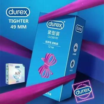 Презерватив Durex 49 мм из натурального латекса небольшого размера, мини-презерватив с плотной посадкой S