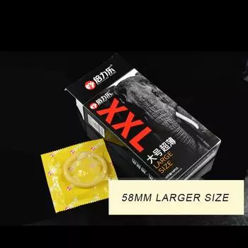 Презерватив XXL, большой размер 58 мм, презервативы из натурального каучука для мужчин, большой пенис, 10 шт., большие размеры, секс-игрушки, безопасный рукав для пениса для взрослых