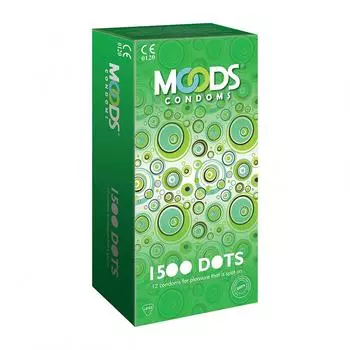 Презервативы 1500 точек (12 шт), 1500 Dots Condoms, Moods
