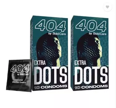 Презервативы Bold Care 404 Extra Dots для мужчин — Повышайте удовольствие с каждым прикосновением — 20 презервативов