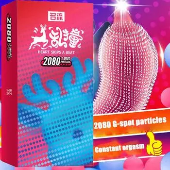 Презервативы для мужчин задерживают эякуляцию секс-игрушки стимуляция точки G ребристый пенис рукав натуральный латекс презерватив для взрослых 18+ 10pcs