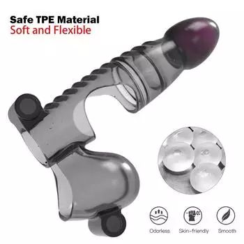 Презервативы для увеличения пениса, задержка эякуляции, удлинитель пениса, мужской пенис, вибрирующее кольцо, рукав, секс-игрушки для мужчин