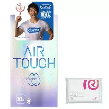 Презервативы Durex Air Touch Lots of Jelly 10 шт. Бонус из латекса +
