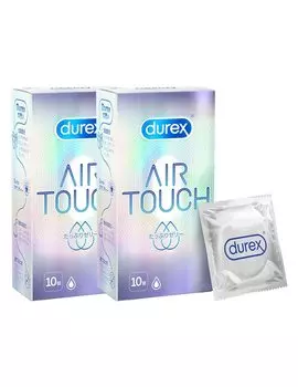 Презервативы Durex Air Touch с большим количеством геля 10 штук 2 коробки латексные презервативы