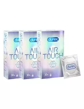 Презервативы Durex Air Touch с большим количеством геля 10 штук 3 коробки латексные презервативы