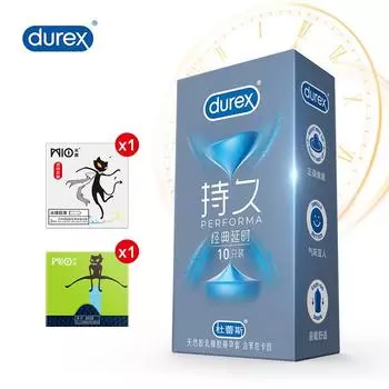 Презервативы Durex среднего размера, безопасный и долговечный, презерватив с рукавами для члена и дополнительной смазкой L