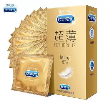 Презервативы Durex, ультратонкие рукава для пениса для взрослых, больше смазки, интимные товары, презерватив M
