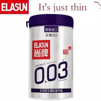 Презервативы ELASUN, 20 шт., классические ультратонкие презервативы для пениса, 0,03 мм, презервативы серии Passion