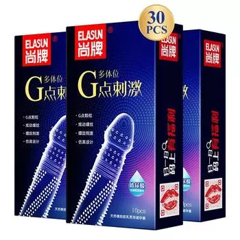 Презервативы ELASUN, стимулирующие точку G, ультратонкая смазка на основе гиалуроновой кислоты, рукав для пениса, секс-игрушки M