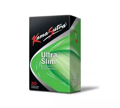 Презервативы KamaSutra Ultra Slim для мужчин – 20 шт. Тонкие презервативы для более близкого контакта