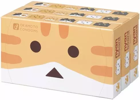 Презервативы Okamoto Nyanbo 12 штук x 3 упаковки x 4 набора Ver.