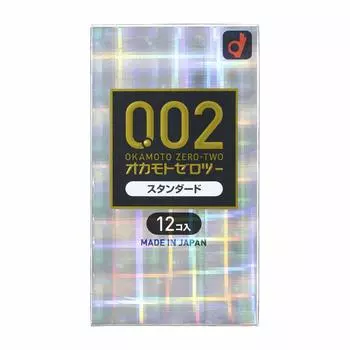 Презервативы Okamoto Полиуретановые Okamoto Zero Two Standard 12 штук (PU) 0,02