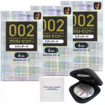 Презервативы Okamoto Презервативы Okamoto Zero Zero Two EX 6 шт. Оригинальный чехол для презерватива Pepe Lotion Prologue 5 мл [Набор 3] 0,02 + +