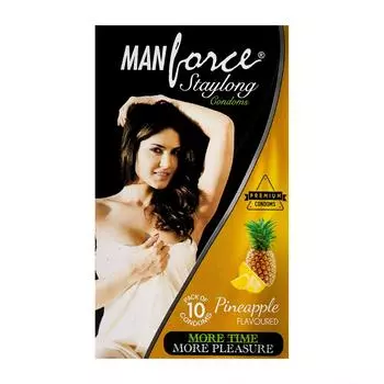 Презервативы с ароматом Ананаса (10 шт), Staylong PineApple Condoms, Manforce