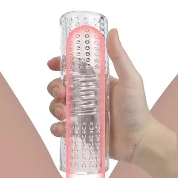 Презервативы с шипами, карманные искусственные вагинальные для мужчин 18, головка, сосание пениса, присоска для члена, тренажер-насос, мужской мастурбатор, секс-игрушки 18 short type