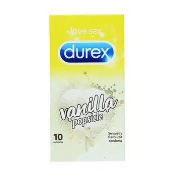 Презервативы с Ванильным Мороженым (10 шт), Vanilla Popsicle Condoms, Durex