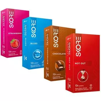Презервативы Score Condoms, несколько видов, с точками, 40 шт.