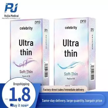 «Презервативы серии Celebrity Ultra-Thin, плотно прилегающие, с гиалуроновой кислотой, упаковка из 10 штук для взрослых контрацептивов» Extra Smooth Lubricated 10 pcs
