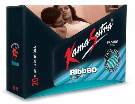 Презервативы серии KamaSutra Desire для мужчин (ребристый) - 20 шт. (Пакет из 1)