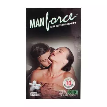 Презервативы точечные с ароматом Жасмина (10 шт), Jasmine Scented Condoms, Manforce