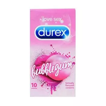 Презервативы «Жвачка» (10 шт), Condoms Bubblegum, Durex