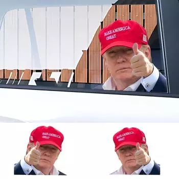 Президент Трамп наклейка на автомобиль 2024 голосование смешная наклейка на окно автомобиля знаменитость авто наклейка на окно автомобиля украшения аксессуары