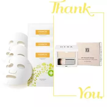 При покупке 3 масок Pick&Pick / получите 1 праймер Hera Airy Powder Primer Mini 3,5 г