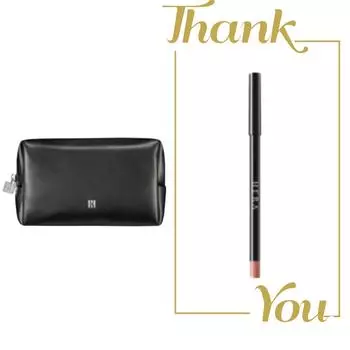 При покупке Hera Black Leather Pouch / Получите пробник карандаша для губ Hera Lip Liner Overblur Lip Pencil Vanilla Cuddle 0,4 г, 1 шт.