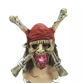 Priate SkullMask Мужской костюм ужасов Маска Полная маска для лица Реквизит