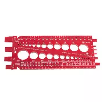 Прибор для проверки резьбы болта и гайки Тестер дюймовой и метрической резьбы Калибры для болтов Тестер метрического размера Наборы измерительных инструментовАксессуары