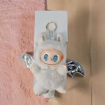 Прибытие Monster Labubu Zimomo Angel Креативная фигурка Виниловая плюшевая сумка Подвеска кукла игрушка Подарки на день рождения