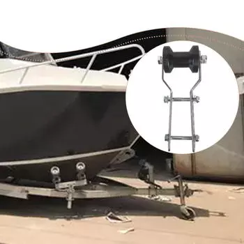 Прицеп Регулируемый Кронштейн Килевого Ролика в Сборе 5” Резина Профессиональная Замена