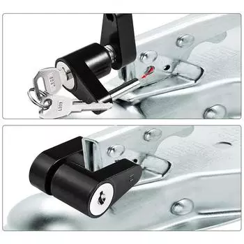 Прицепы Сцепка Замок Крюк Соединитель Язычковые Замки Сцепка Защитный Защитник Цинковый Сплав 1/4 Дюйма для Автофургона золотой